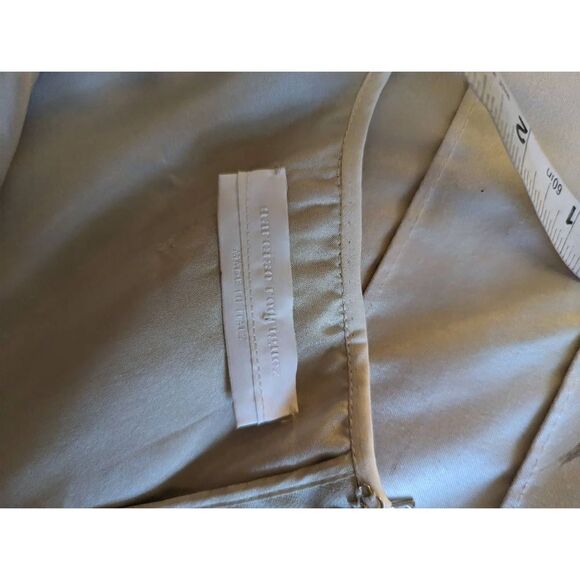 narcisco Rodriguez Italy linen blend bodycon dress sz 10 excellent condition - Picture 6 of 10